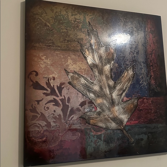 Pier 1 Leaf Pattern Square Wall Art - Picture 3 of 3